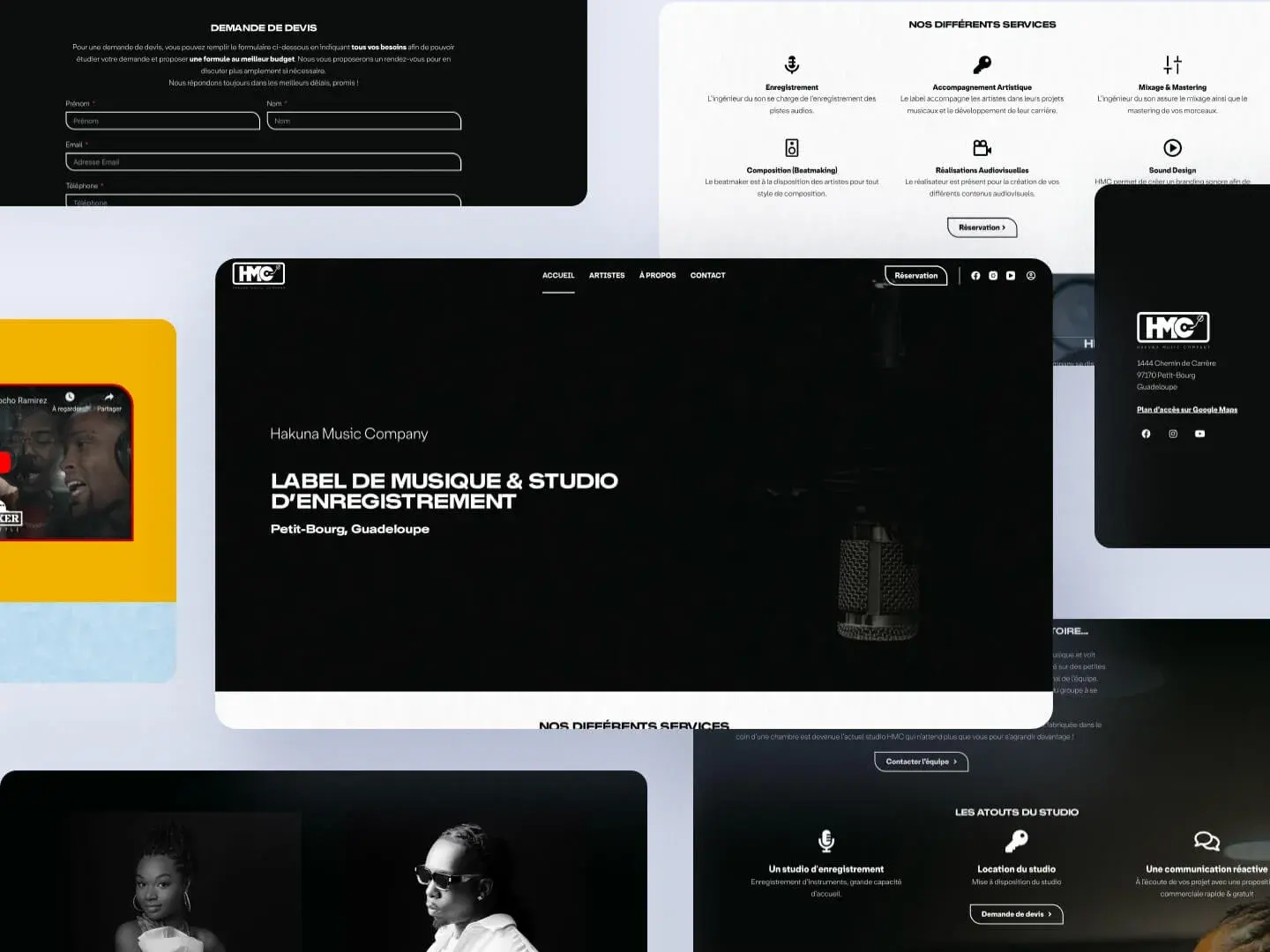 création de site internet sur-mesure en Guadeloupe par moodeine, identité visuelle et design de marque pour entreprises en guadeloupe, studio web spécialisé wordpress